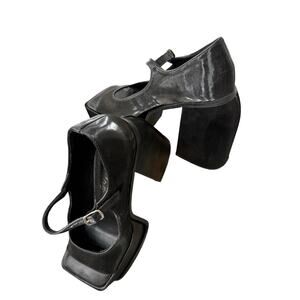Ochos Toros Black Big Moves Platform Heels Size 8